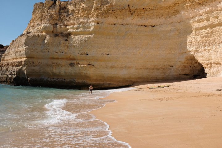 aperson on a beach