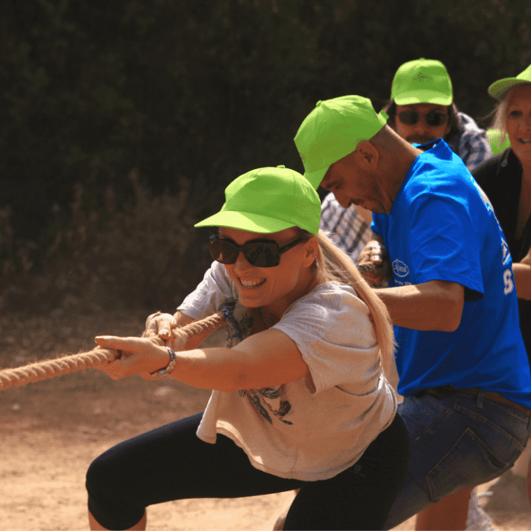 people playing tug-of-war