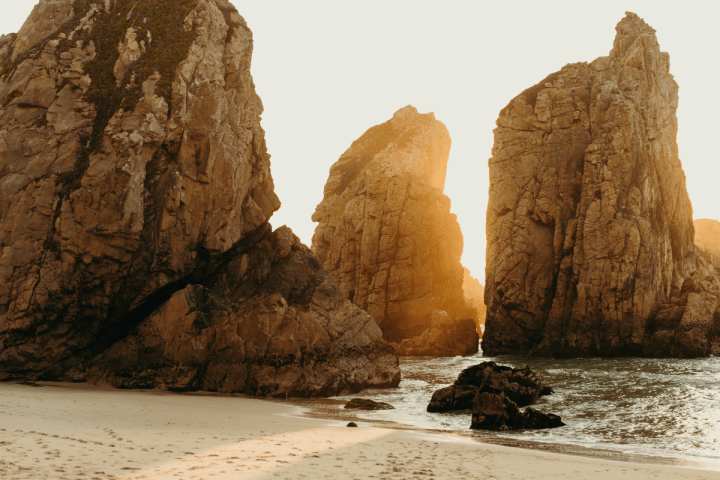 a close up of a rock mountain